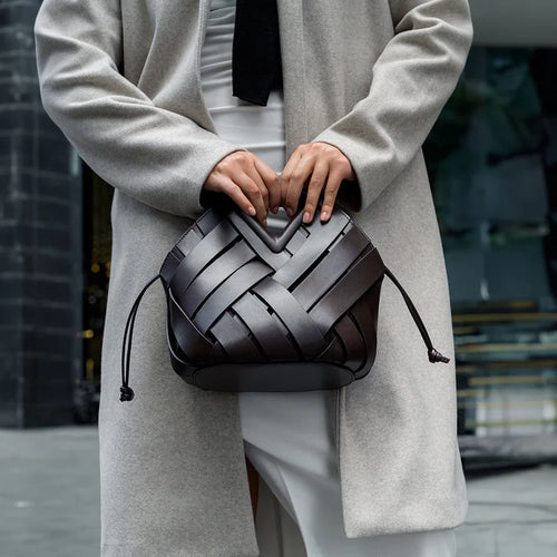 Chic Woven Leather