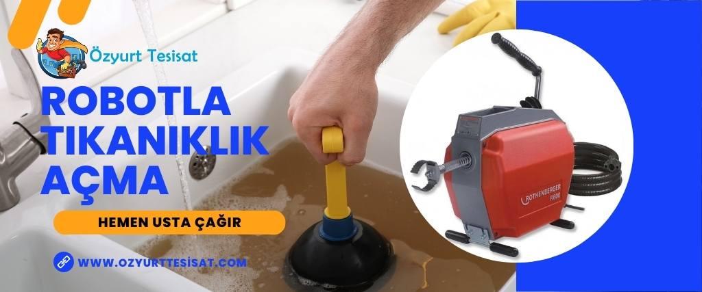 Robotla Tıkanıklık Açma, İstanbul Robotla Tıkanıklık Açma, Gider Açma , Makineli Tıkanıklık Açma